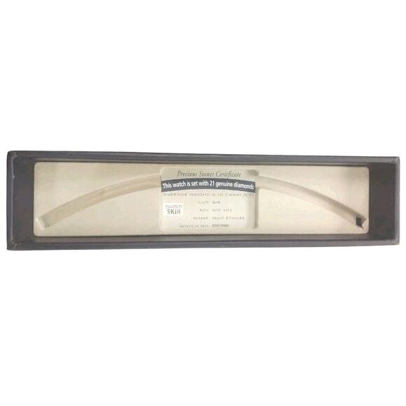 Swatch LA NUIT ETOILEE SFZ101 1998 Numbered Edition Skin Watch W/ Real Diamonds - Picture 8 of 9